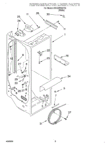 02 - Refrigerator Liner parts for Whirlpool Refrigerator 3XKGN7050F03 from AppliancePartsPros.com