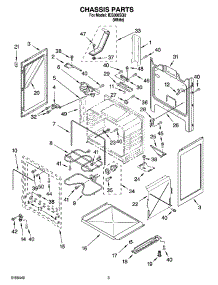 03 - Chassis Parts parts for Whirlpool Range IES366SQ0 from AppliancePartsPros.com