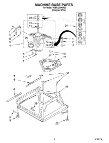 05 - Machine Base Parts parts for Whirlpool Washer 7MBPL9764MQ0 from AppliancePartsPros.com