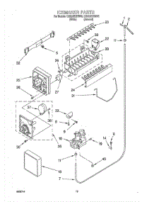 12 - Ice Maker, Optional parts for Whirlpool Refrigerator CS22AEXHW00 from AppliancePartsPros.com