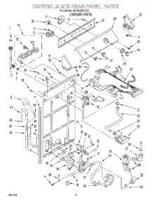 02 - Controls And Rear Panel parts for Whirlpool Washer 6LSS5232DQ1 from AppliancePartsPros.com