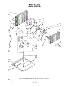 02 - Unit parts for Whirlpool Air Conditioner ACP802XP0 from AppliancePartsPros.com