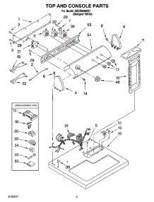 02 - Top And Console Parts, And Optional Parts (Not Included) parts for Whirlpool Dryer SEDS800MQ1 from AppliancePartsPros.com