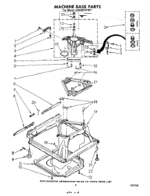 07 - Machine Base parts for Whirlpool Washer LA5600XPW1 from AppliancePartsPros.com