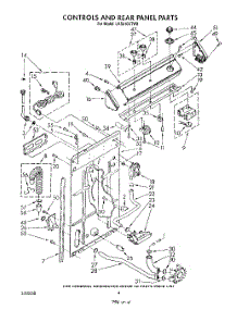 03 - Controls And Rear Panel parts for Whirlpool Washer LA5610XTF0 from AppliancePartsPros.com