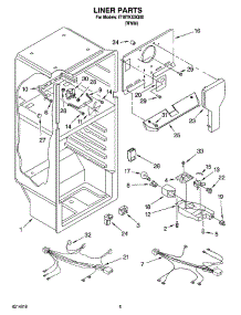03 - Liner Parts parts for Whirlpool Refrigerator IT18TKXSQ00 from AppliancePartsPros.com
