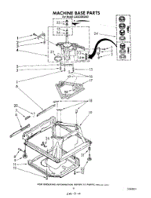 07 - Machine Base parts for Whirlpool Washer LA5530XSW0 from AppliancePartsPros.com