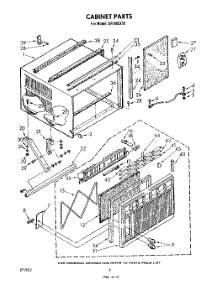 04 - Cabinet parts for Whirlpool Air Conditioner AR1800XT0 from AppliancePartsPros.com