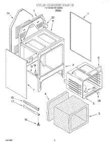 04 - Oven Chassis parts for Whirlpool Range RDE32302 from AppliancePartsPros.com