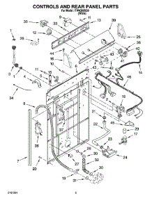 02 - Controls And Rear Panel Parts parts for Whirlpool Washer ITW4300SQ0 from AppliancePartsPros.com