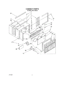 04 - Cabinet parts for Whirlpool Air Conditioner BPAC1200AS2 from AppliancePartsPros.com