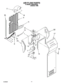10 - Air Flow Parts parts for Whirlpool Refrigerator ED5RHEXNL02 from AppliancePartsPros.com