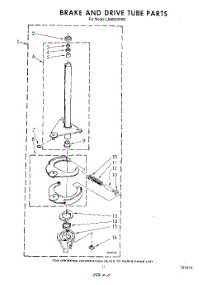 09 - Brake And Drive Tube parts for Whirlpool Washer LA5600XPW5 from AppliancePartsPros.com