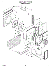 02 - Air Flow parts for Whirlpool Air Conditioner 8CACM10DD1 from AppliancePartsPros.com