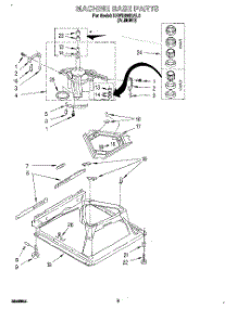 07 - Machine Base parts for Kitchenaid Washer KAWE668BAL0 from AppliancePartsPros.com