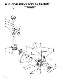 05 - Brake, Clutch, Gearcase, Motor & Pump parts for Whirlpool Washer 6LSC9255BN0 from AppliancePartsPros.com