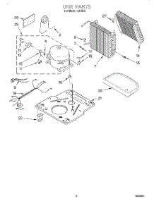 02 - Section parts for Whirlpool Dehumidifier AD40G1 from AppliancePartsPros.com