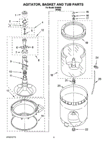03 - Agitator, Basket And Tub Parts parts for Whirlpool Washer IV48000 from AppliancePartsPros.com