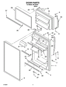 02 - Door Parts parts for Whirlpool Refrigerator IMT186305 from AppliancePartsPros.com