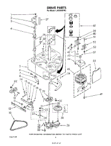 03 - Drive parts for Whirlpool Washer LA5380XPW2 from AppliancePartsPros.com