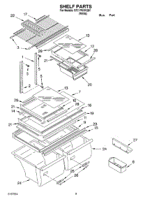 05 - Shelf, Optional parts for Whirlpool Refrigerator ST21PKXKQ01 from AppliancePartsPros.com