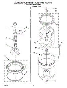03 - Agitator, Basket And Tub Parts parts for Whirlpool Washer 7MBP11973MQ1 from AppliancePartsPros.com