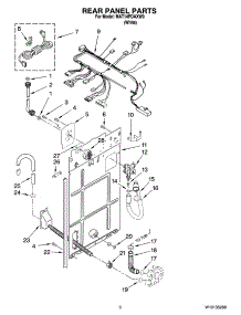 04 - Rear Panel Parts parts for Whirlpool Washer MAT14PDAXW0 from AppliancePartsPros.com