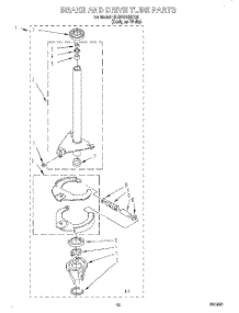08 - Brake And Drive Tube parts for Whirlpool Washer 3LBR6132EQ0 from AppliancePartsPros.com