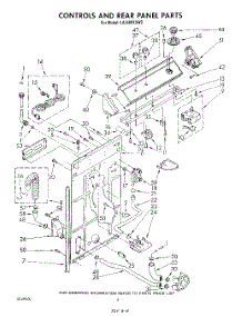 03 - Controls And Rear Panel parts for Whirlpool Washer LA5580XSW2 from AppliancePartsPros.com
