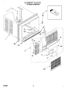 03 - Cabinet parts for Whirlpool Air Conditioner 4XACM18DD0 from AppliancePartsPros.com