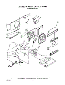 03 - Airflow And Control parts for Whirlpool Air Conditioner AR0500XW3 from AppliancePartsPros.com