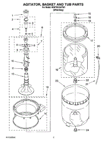 03 - Agitator, Basket And Tub Parts parts for Maytag Washer 4KMTW5755TW0 from AppliancePartsPros.com
