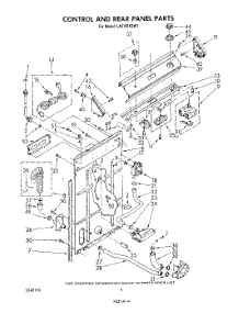 03 - Control And Rear Panel parts for Whirlpool Washer LA6150XSW1 from AppliancePartsPros.com