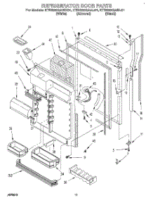 07 - Refrigerator Door parts for Kitchenaid Refrigerator KTRS22QAAL01 from AppliancePartsPros.com