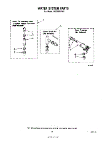 11 - Water System parts for Whirlpool Washer LA3300XPW3 from AppliancePartsPros.com