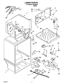 03 - Liner Parts parts for Whirlpool Refrigerator IMT186300 from AppliancePartsPros.com