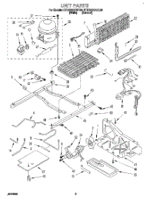 06 - Unit parts for Kitchenaid Refrigerator KTRS22QAAL03 from AppliancePartsPros.com