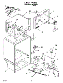 03 - Liner Parts parts for Whirlpool Refrigerator ET1MTEXMQ03 from AppliancePartsPros.com