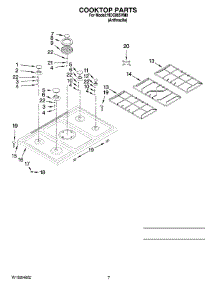 06 - Cooktop Parts parts for Whirlpool Range YIDC865VM0 from AppliancePartsPros.com