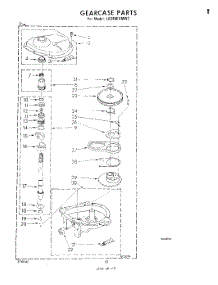 10 - Gearcase parts for Whirlpool Washer LA3400XMW2 from AppliancePartsPros.com