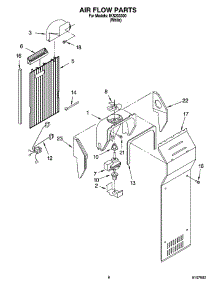 04 - Air Flow Parts parts for Whirlpool Refrigerator IKS203300 from AppliancePartsPros.com
