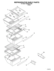 03 - Refrigerator Shelf Parts parts for Whirlpool Refrigerator 7SS25AFXLQ00 from AppliancePartsPros.com