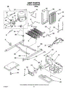 09 - Unit Parts parts for Whirlpool Refrigerator IS25AGXRQ00 from AppliancePartsPros.com