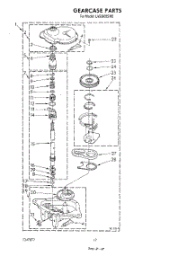 10 - Gearcase parts for Whirlpool Washer LA5380XSW0 from AppliancePartsPros.com