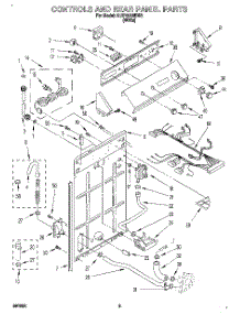 02 - Controls And Rear Panel parts for Whirlpool Washer 6LSP8255BW2 from AppliancePartsPros.com