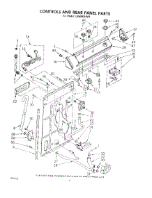 03 - Controls And Rear Panel parts for Whirlpool Washer LA5000XPW1 from AppliancePartsPros.com