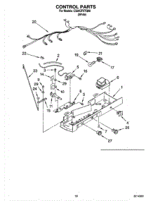 11 - Control Parts parts for Whirlpool Refrigerator CS25CFXTQ00 from AppliancePartsPros.com