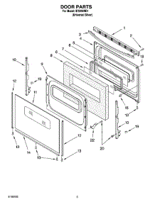 04 - Door Parts parts for Whirlpool Range IES356RD1 from AppliancePartsPros.com
