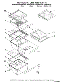 03 - Refrigerator Shelf Parts parts for Maytag Refrigerator MSD2658KGB00 from AppliancePartsPros.com