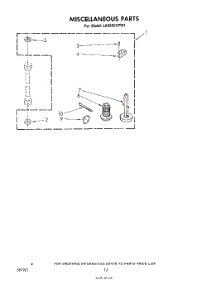 10 - Miscellaneous , Literature And Optional parts for Whirlpool Washer LA6800XPW1 from AppliancePartsPros.com